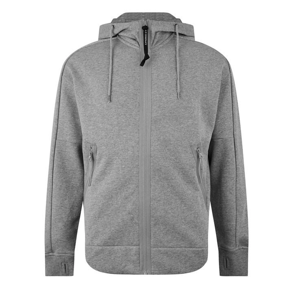 CP Company Men's Goggle Full-Zip Hoodie - Grey